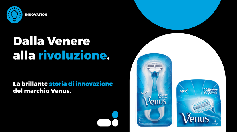Venus: dalla Venere alla rivoluzione, la storia di innovazione di Gillette Venus e della depilazione femminile.