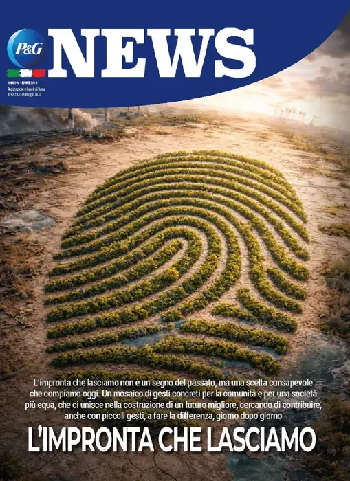 Copertina Magazine Anno 5 numero 4. Titolo "L'impronta che lasciamo".