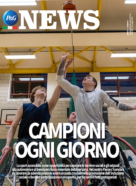 La copertina dell'ultimo numero di P&G Italia News