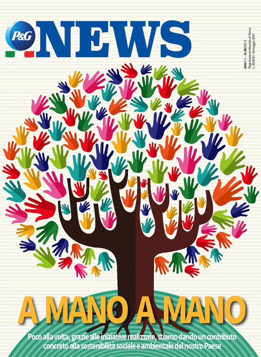 Copertina Magazine Anno 2 numero 2. Titolo "A mano a mano".