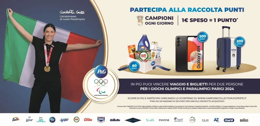 Campioni Ogni Giorno, raccolta punti P&G 