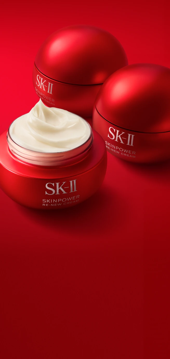 I: Based on technical skin measurement data conducted by P&G (KIC), among 35 females, who aged 32-54, in Japanese, from November to December, 2024, use SKINPOWER RE-NEW CREAM. Results vary from person to person