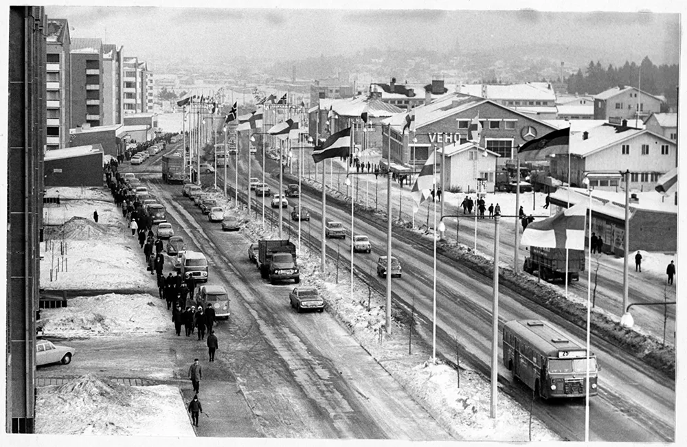 www Sammonkatu 1965 mm-kisojen aikana