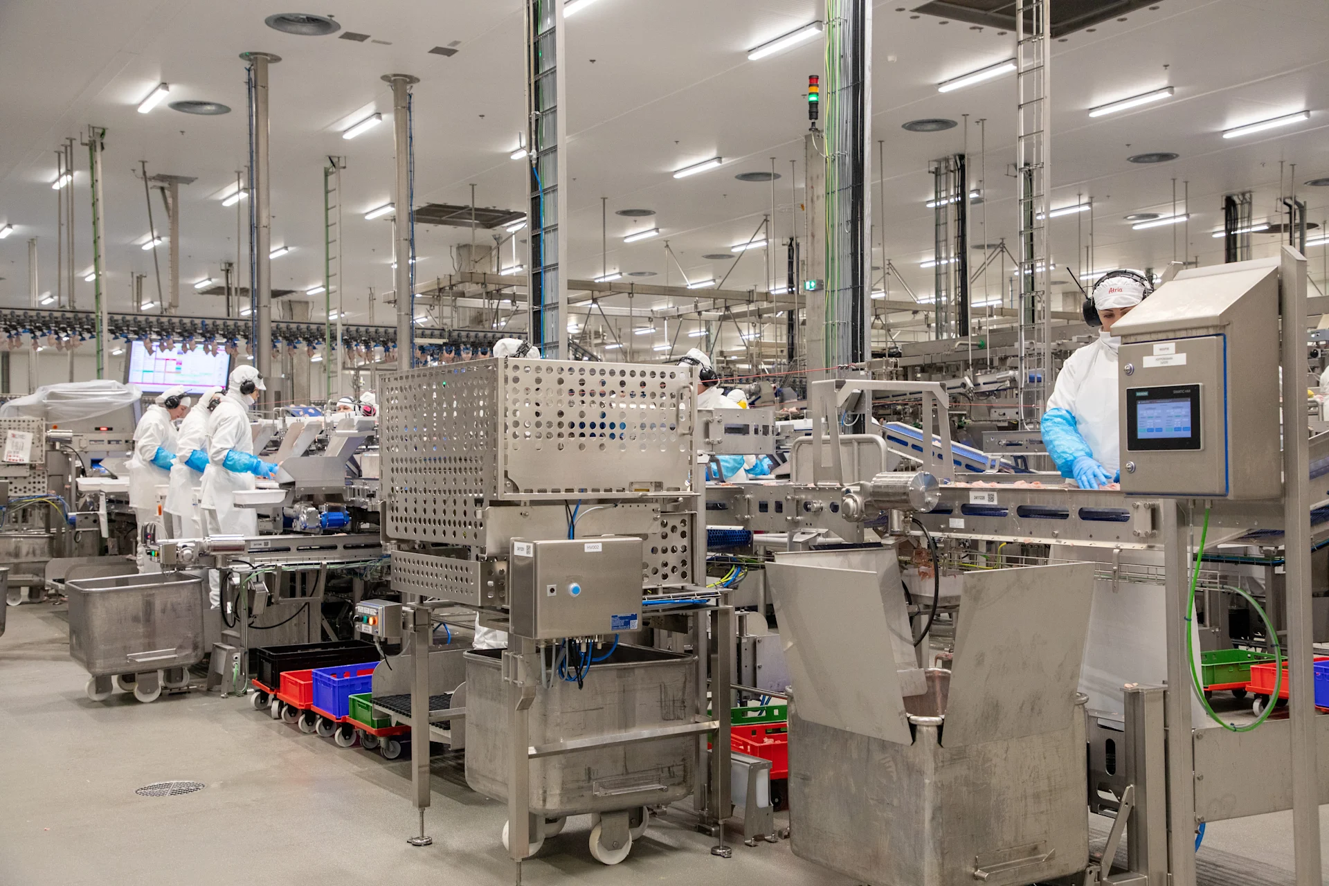 The production facilities of Atria's Nurmo poultry plant