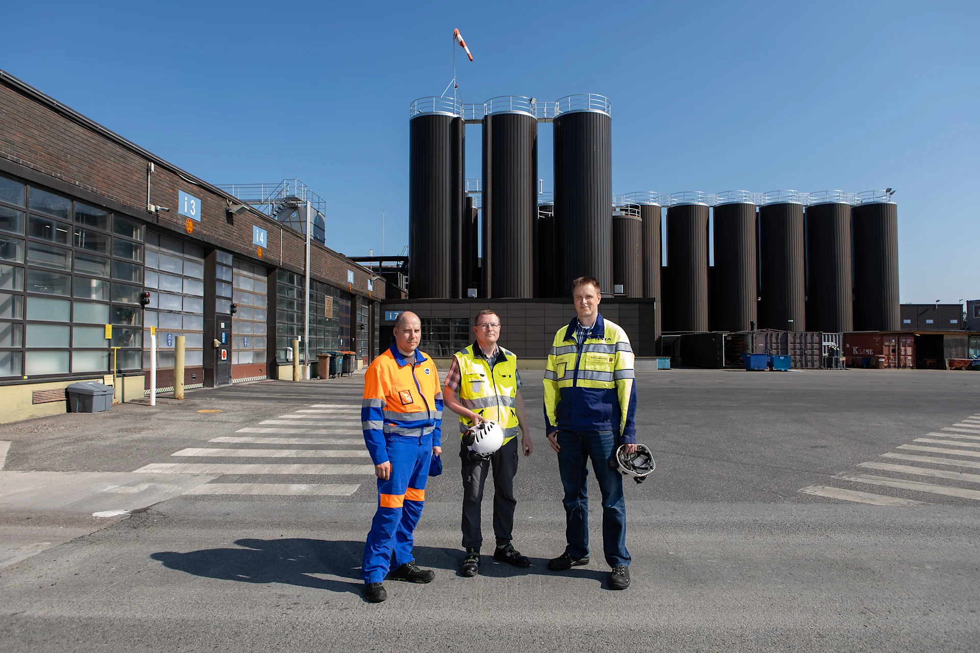 Valio Riihimäki Industrial facility and Insta employees