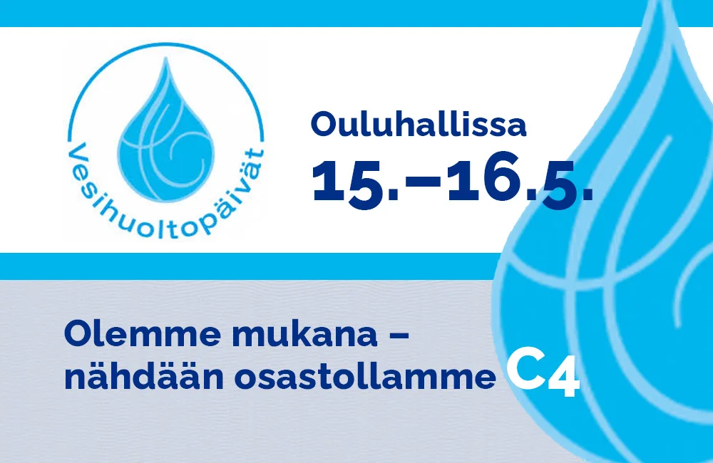Vesihuoltopäivät Ouluhallissa 15.-16.5.2024