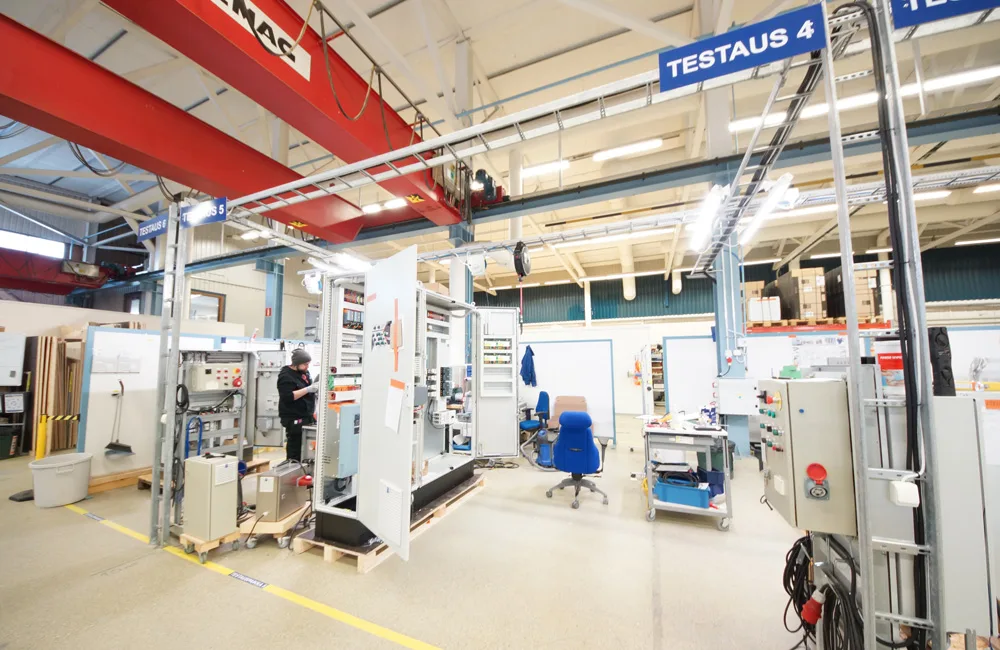 Insta's cabinet manufacturing hall in Muurame