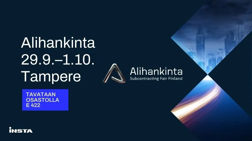 Insta at Alihankinta 2026 on 29 September–1 October: growth, safety and competitiveness throughout the industrial lifecycle