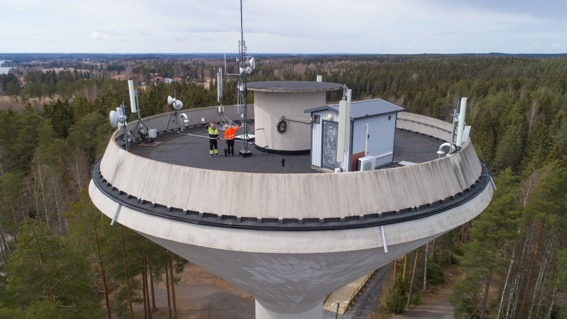 Insta water supply, water tower Lempäälän vesi Insta Wave