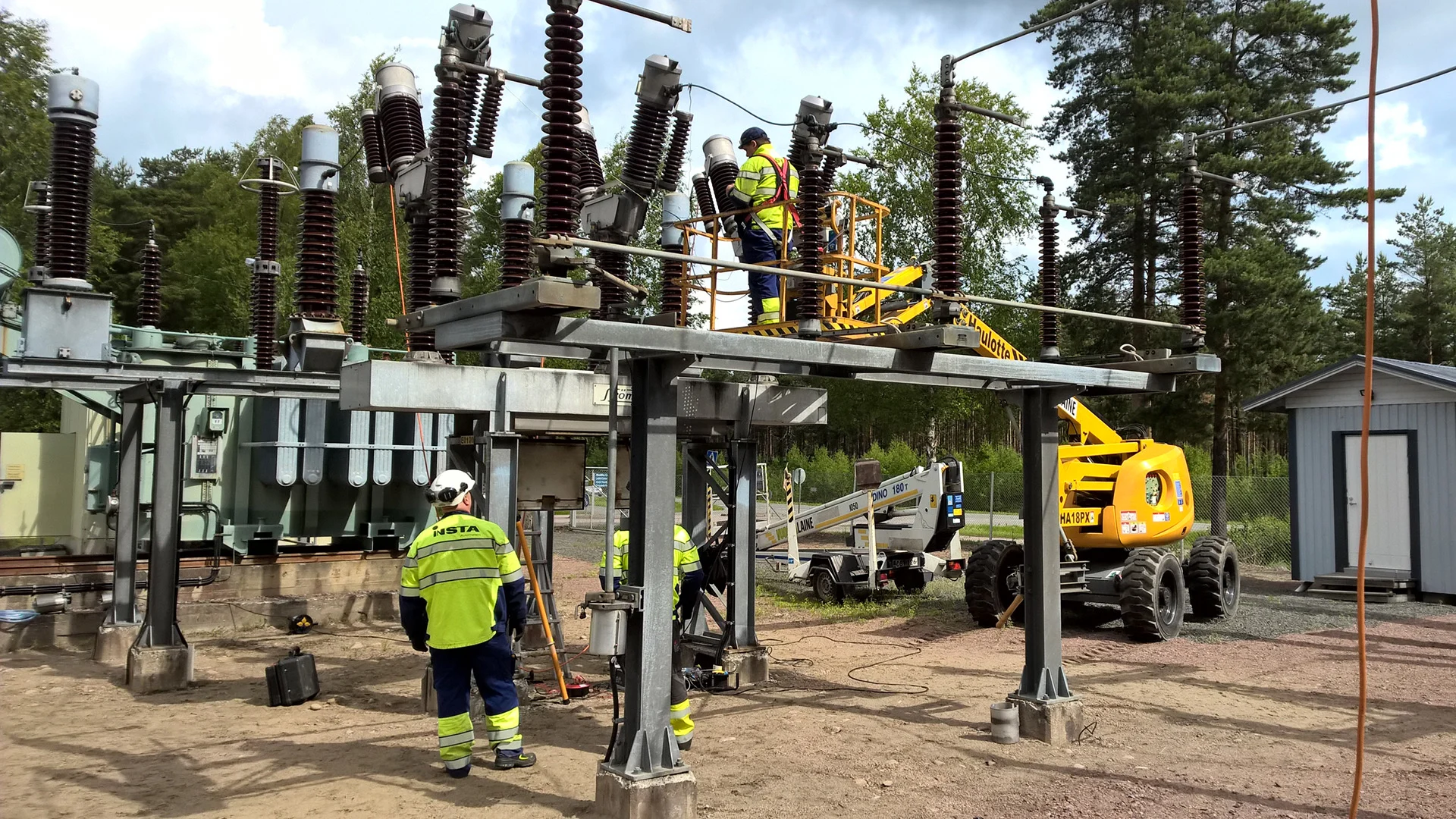 Maintenance and servicing of electrical distribution equipment in a substation environment