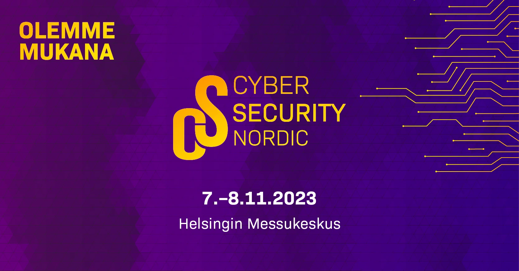 Cyber Security Nordic event 2023 banner