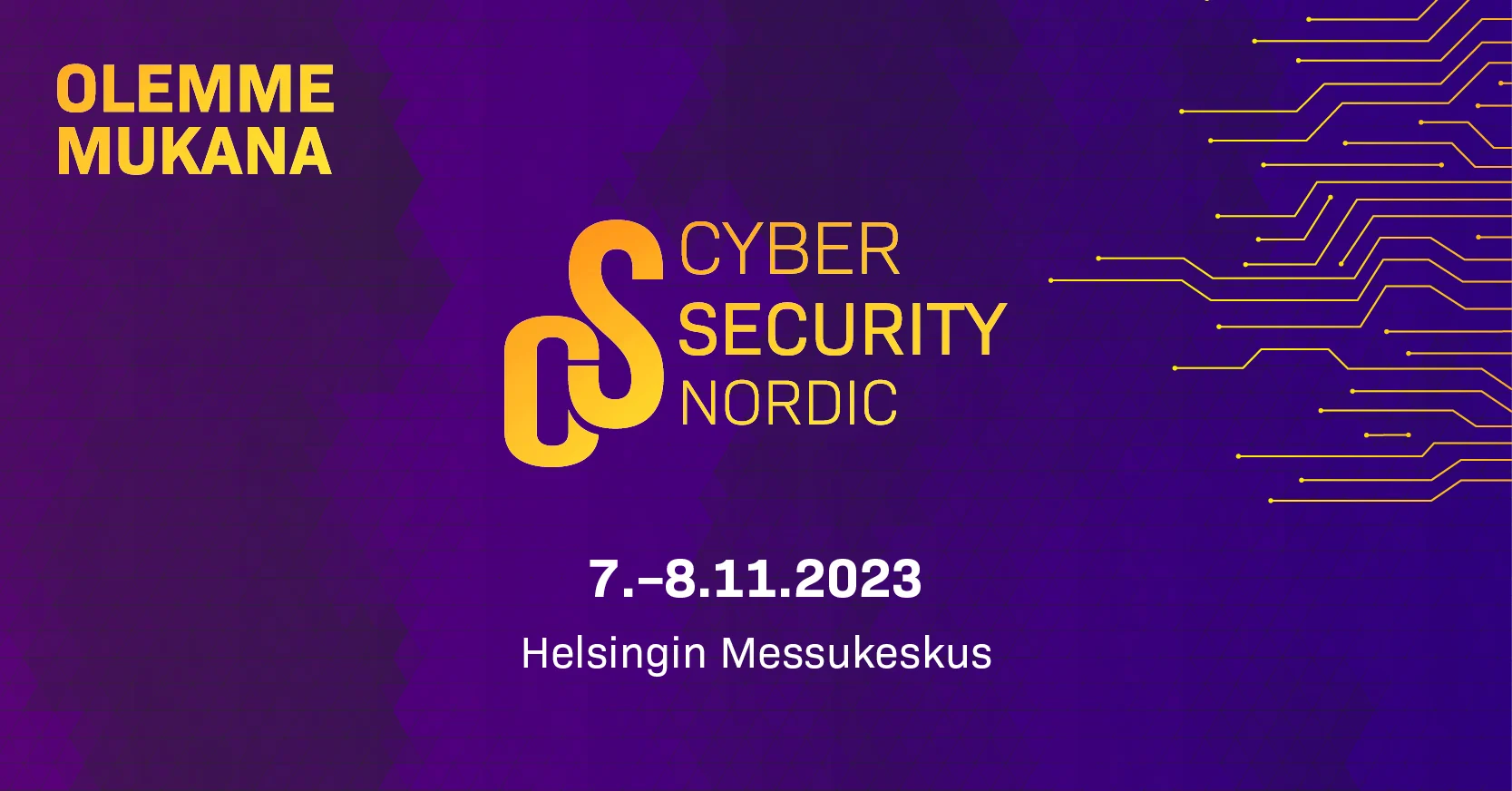 Cyber Security Nordic event 2023 banner