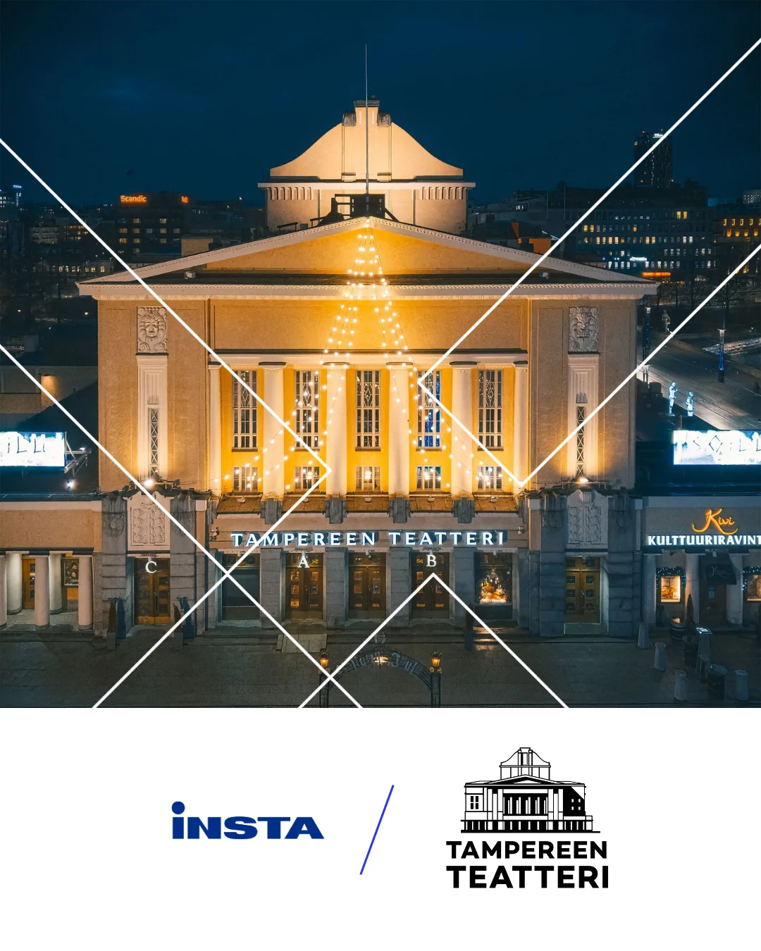 Insta ja Tampereen Teatteri sopivat laajasta yhteistyöstä - Kumppanuus ja uusi teknologia mahdollistavat yhdessä inspiroivia elämyksiä