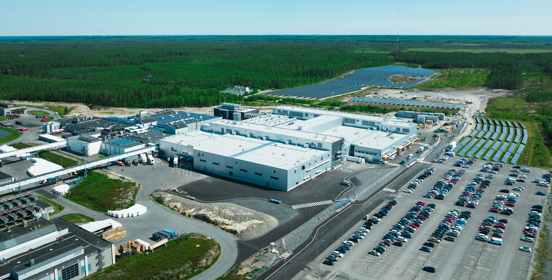 An aerial view of Atria's Nurmo plant