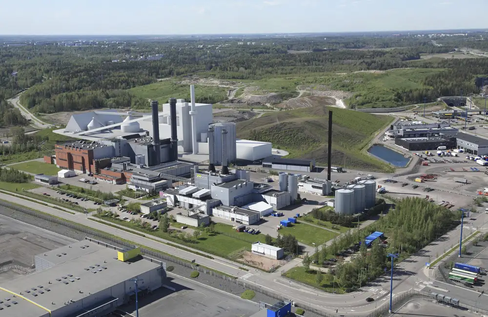 Virtual photo of the bioenergy heating plant to be built for Vuosaari