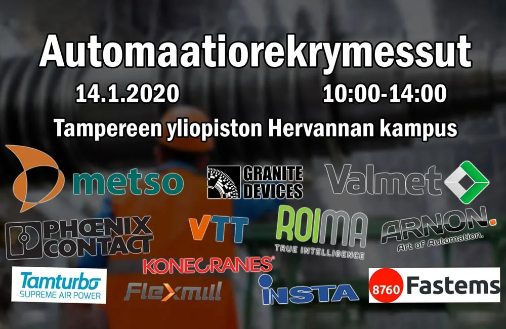 Automaatiorekrymessut Tampereella 14.1.2020