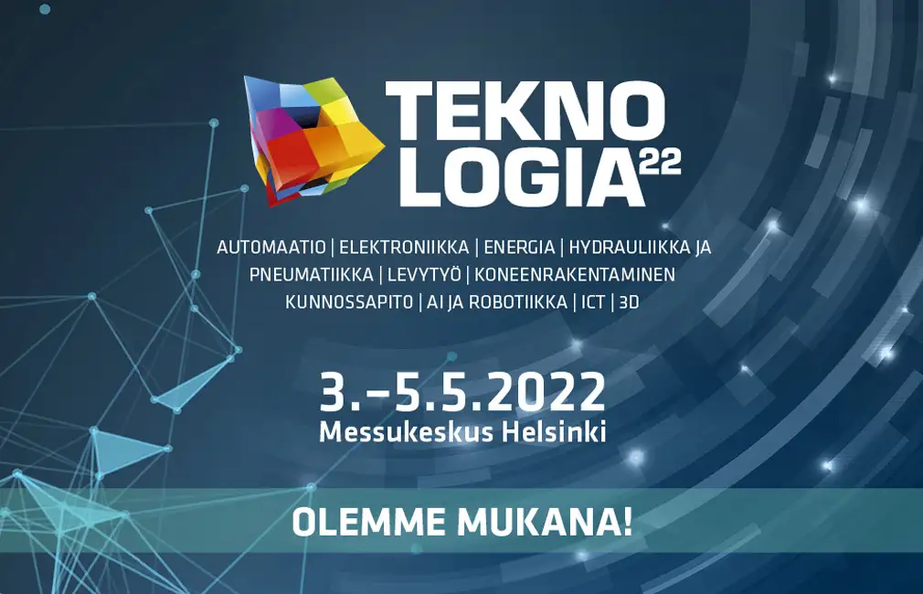 Olemme mukana Teknologia 22 -tapahtumassa