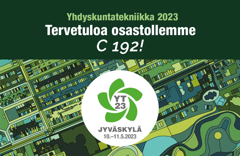 Tule tapaamaan meitä YT23-näyttelyyn Jyväskylään 10.–11.5.!