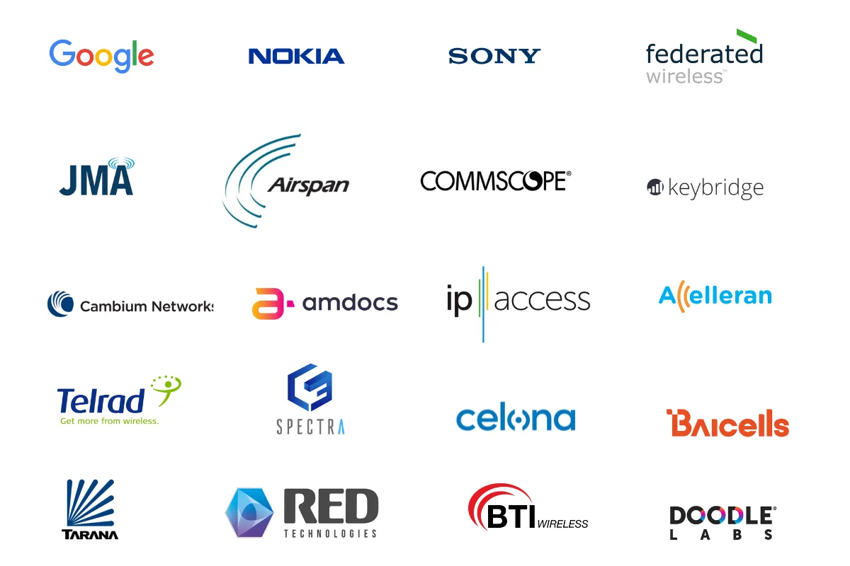 Logo Google, Nokia, Sony, Federated, JMA, Airspan, Commscope