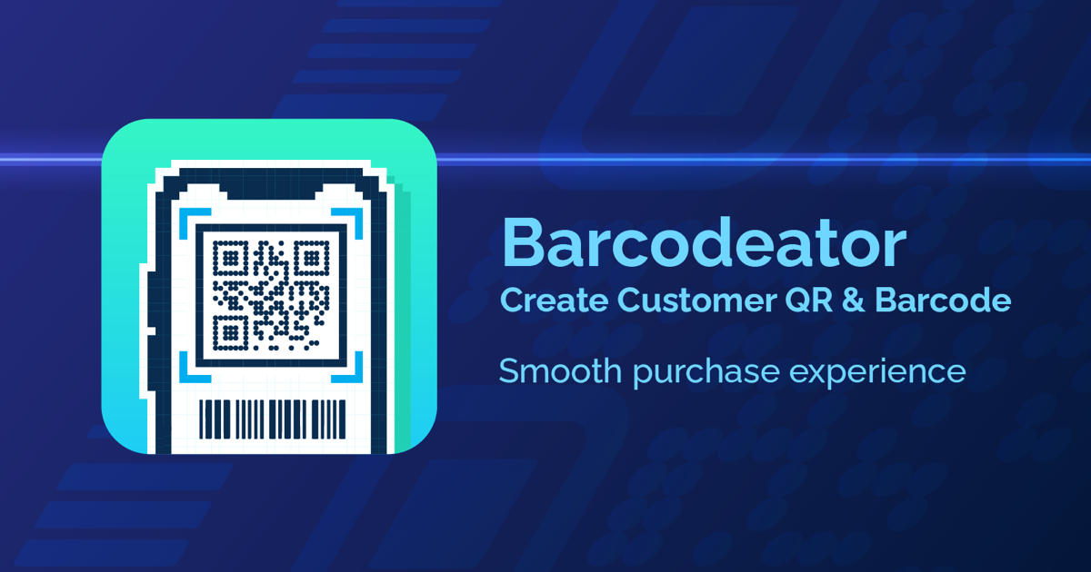 Shopify POSアプリBarcodeator - Customer QR Codeをリリースしました