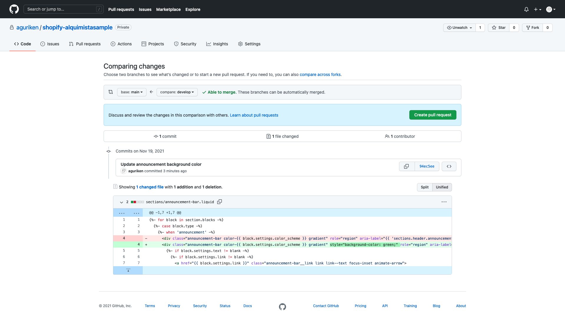 shopify cli github commit 1