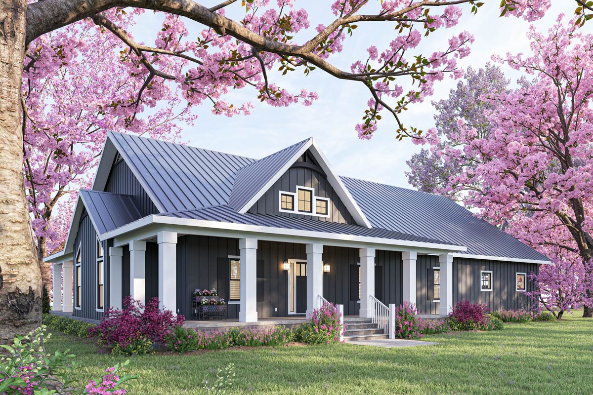 Spring in Full Bloom: House Plans with Vibrant Curb Appeal