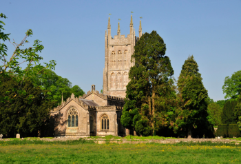 Photo of St Andrew's Church in Mells - photo by Barry Knight