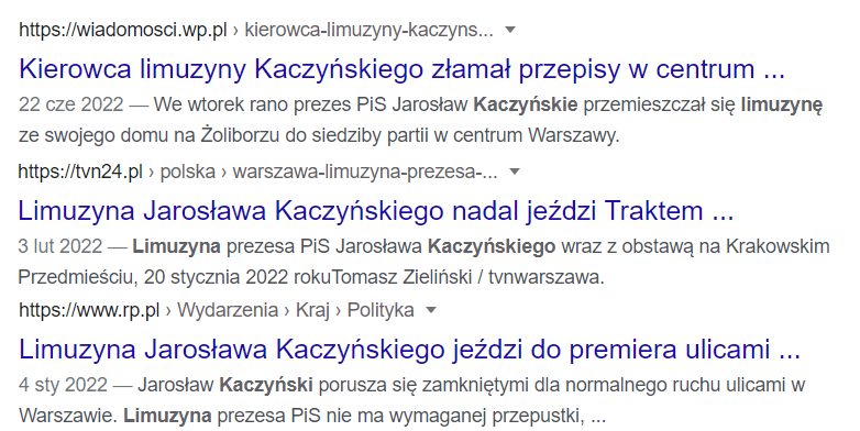 Limuzyna Kaczyńskiego