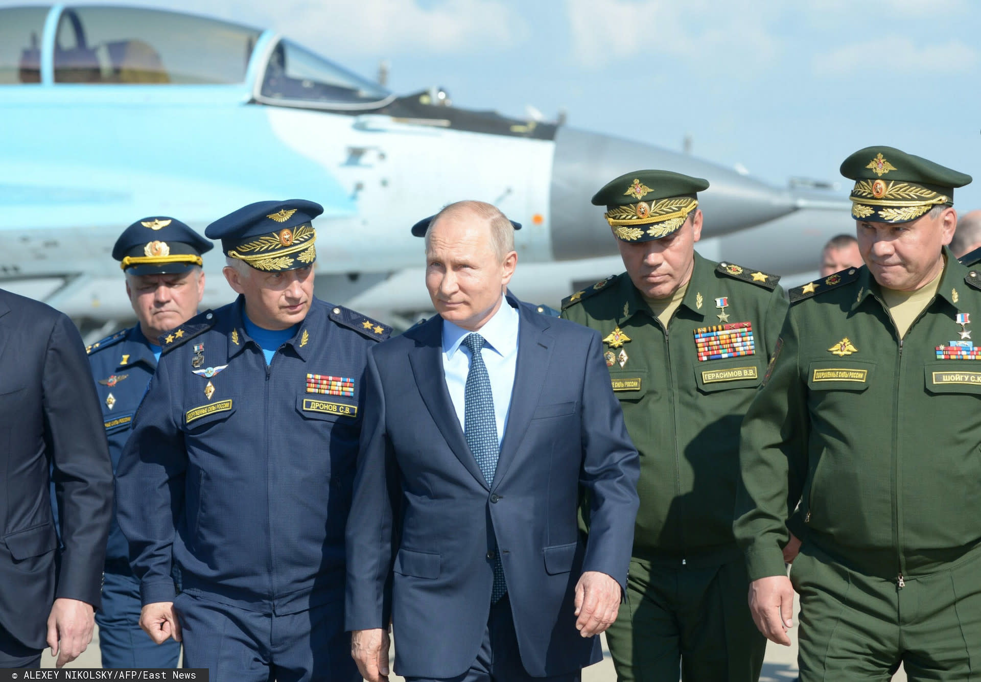 Władimir Putin o wojnie i terroryzmie. fot. ALEXEY NIKOLSKY/AFP/East News