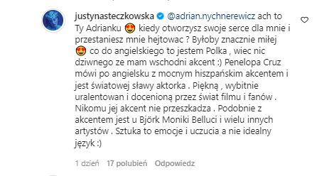 Odpowiedź Justyny Steczkowskiej