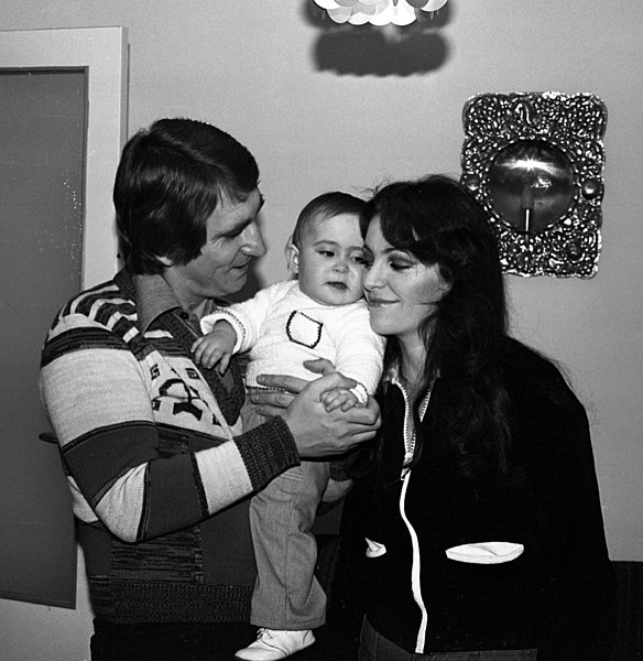 Anna Jantar z mężem i córką Natalią