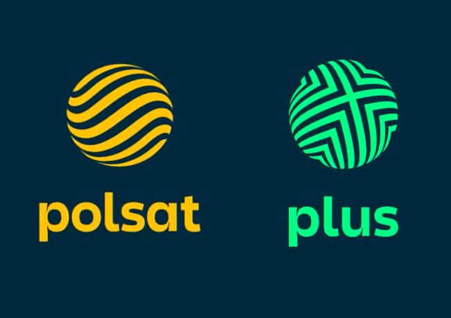 Polsat i Plus - nowe logo