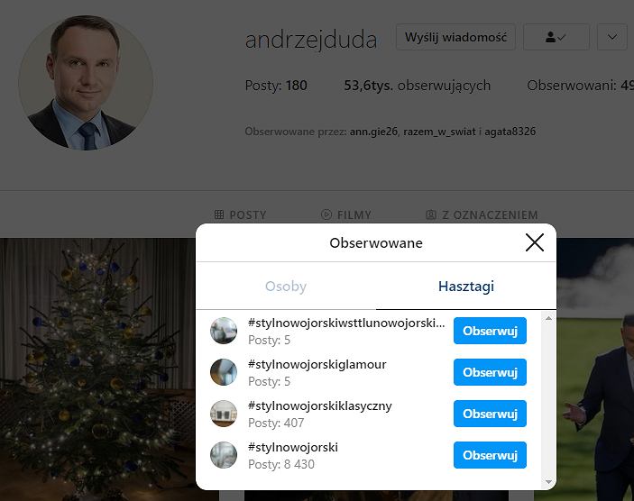 z27975679IH,Jakie-hasztagi-obserwuje-Andrzej-Duda-na-Instagram