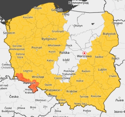 Prognoza pogody na poniedziałek: IMGW wydało szereg alertów