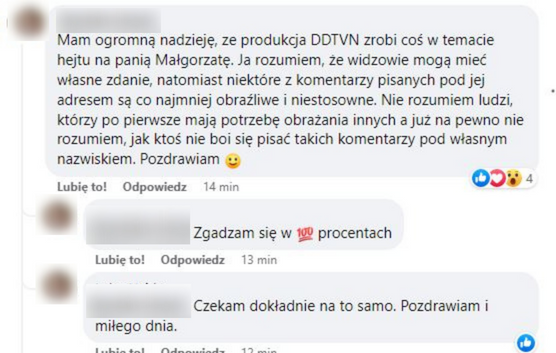 Komentarze o Małgorzacie Rozenek 