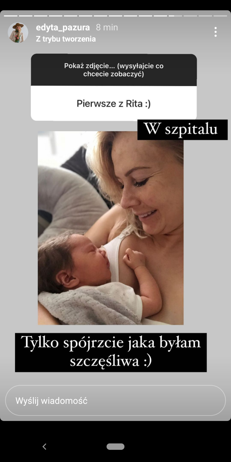 Pazura w szpitalu