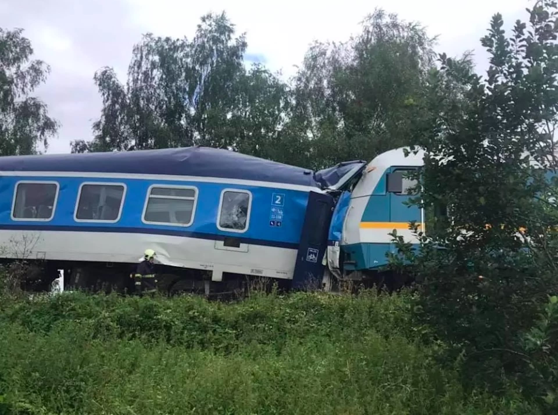 Ofiary śmiertelne po zderzeniu dwóch pociągów w Czechach