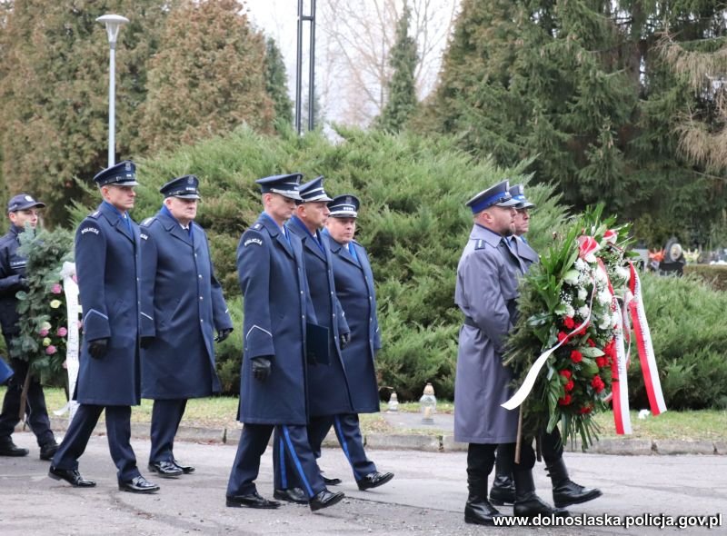 Pogrzeb Natalii Iskry  z Komisariatu Policji w Kudowie-Zdroju. Źródło: Policja Dolnośląska