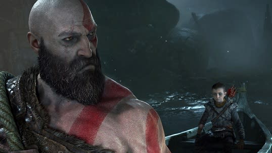 Kratos z synem z God of War