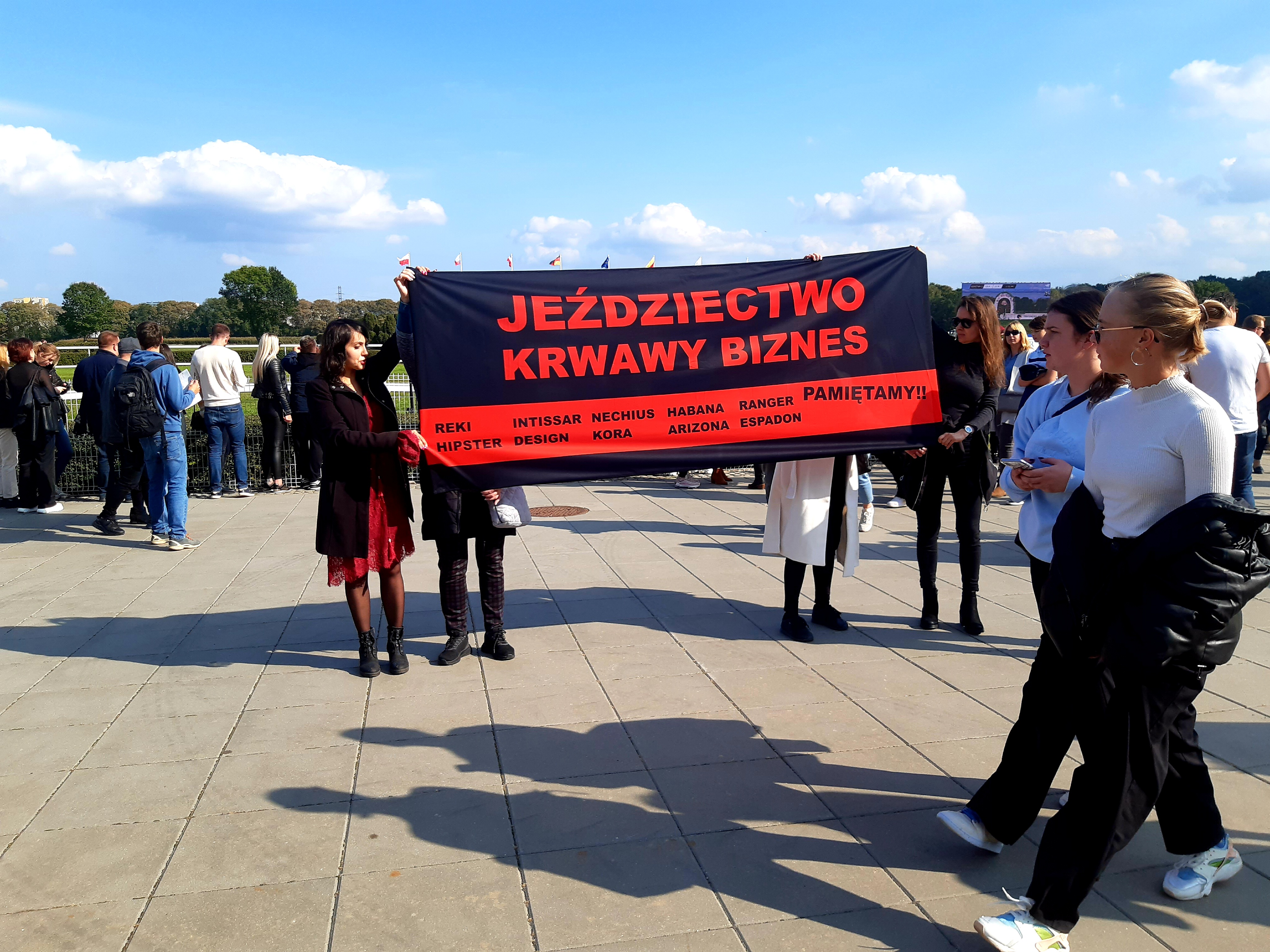 Baner podczas gonitwy - 1