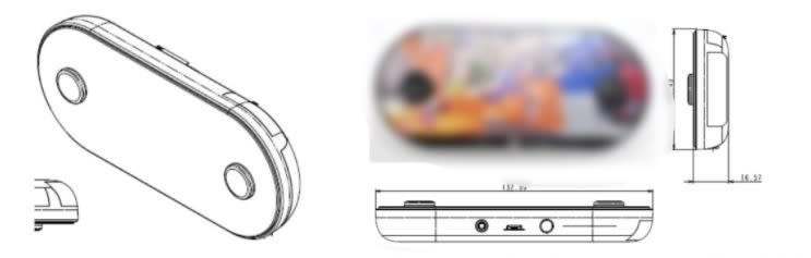 Fragmenty przecieku z koncepcyjnym wyglądem konsoli Nintendo Switch.