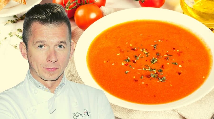 Zachwycająca zupa pomidorowa według przepisu Karola Okrasy