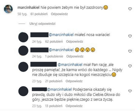 Komentarze na profilu Macieja Kurzajewskiego
