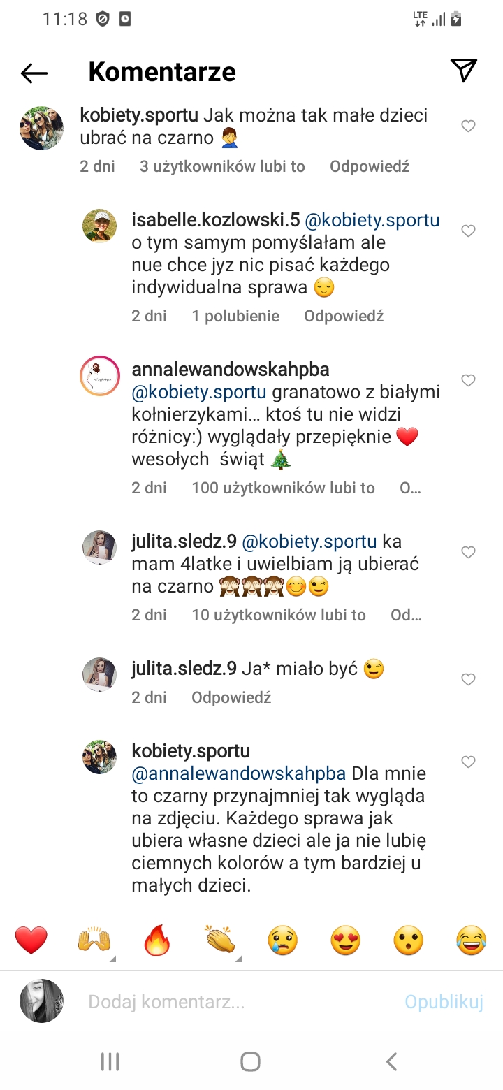 Screeny z Instagrama Anny Lewandowskiej