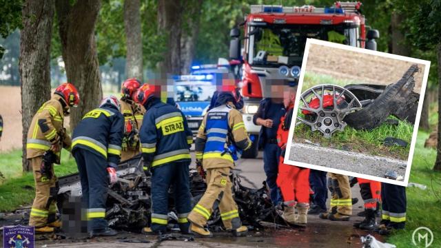 Śmiertelny wypadek z udziałem Porsche na drodze w Mikołajkach