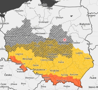 Wydane zostały ostrzeżenia II i I stopnia