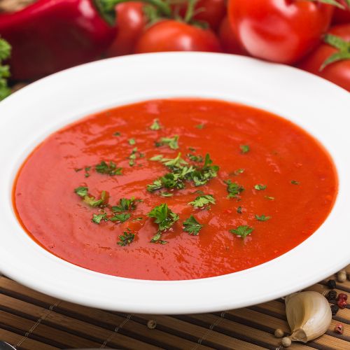 Kremowa zupa pomidorowa jest pyszna