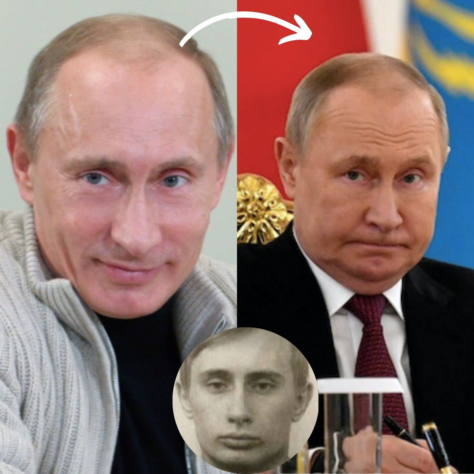 Tak zmieniała się twarz Władimira Putina