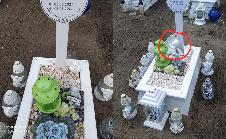 Ktoś okradł grób dziecka. Smutny apel matki
