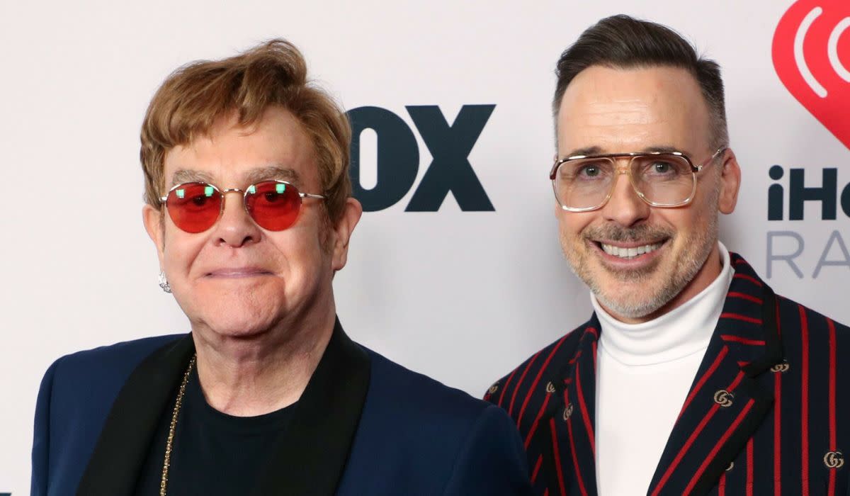 Elton John i David Furnish, fot. Rex Features/East News